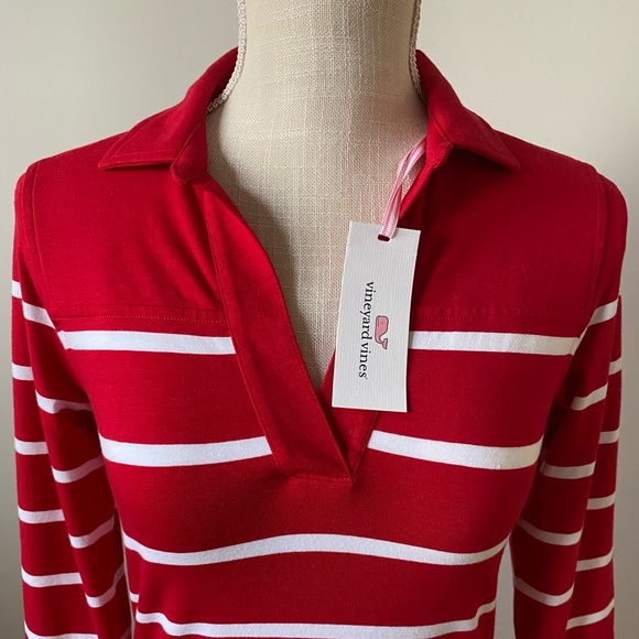 Vineyard Vines Red and White Striped Dress - Picture 2 of 9